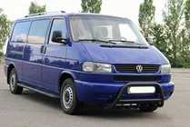 Volkswagen T4 Caravelle/Multivan 1990–2003 Bullbar WT003 Black (nerūsējošais tērauds) foto 4