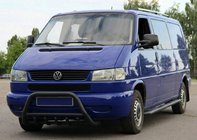 Volkswagen T4 Caravelle/Multivan 1990–2003 Bullbar WT003 Black (nerūsējošais tērauds) foto 6