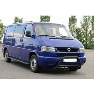 Bullbar WT003 Black (nerūsējošais tērauds) Volkswagen T4 Caravelle/Multivan 1990–2003 foto 4
