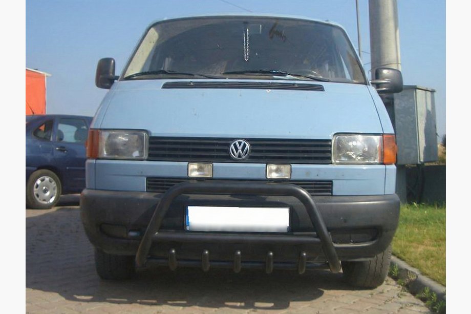Volkswagen T4 Caravelle/Multivan 1990–2003 Bullbar WT003 Black (nerūsējošais tērauds) Image