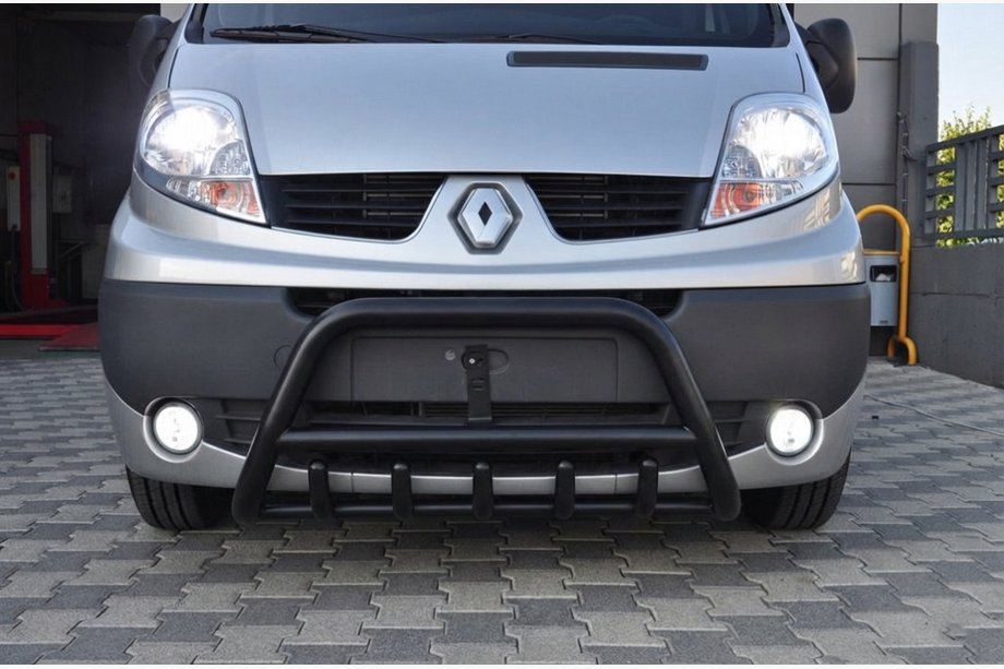 Renault Trafic 2001–2015 Bullbārs WT003 Black (nerūsējošais tērauds) Image
