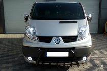 Opel Vivaro 2001–2015 Bullbārs WT003 Black (nerūsējošais tērauds) foto 4