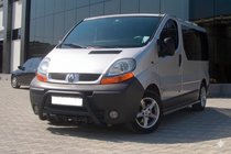 Opel Vivaro 2001–2015 Bullbārs WT003 Black (nerūsējošais tērauds) foto 3