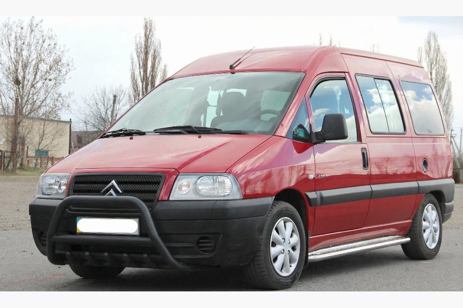 Citroen Jumpy 1996–2007 Bullbar WT003 Black (nerūsējošais tērauds) Image