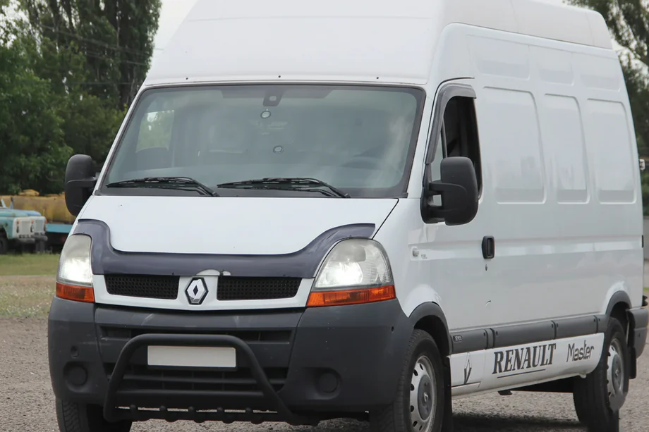Renault Master 1998–2010 Priekšējais aizsargstienis WT003 Black (nerūsējošais tērauds) Image