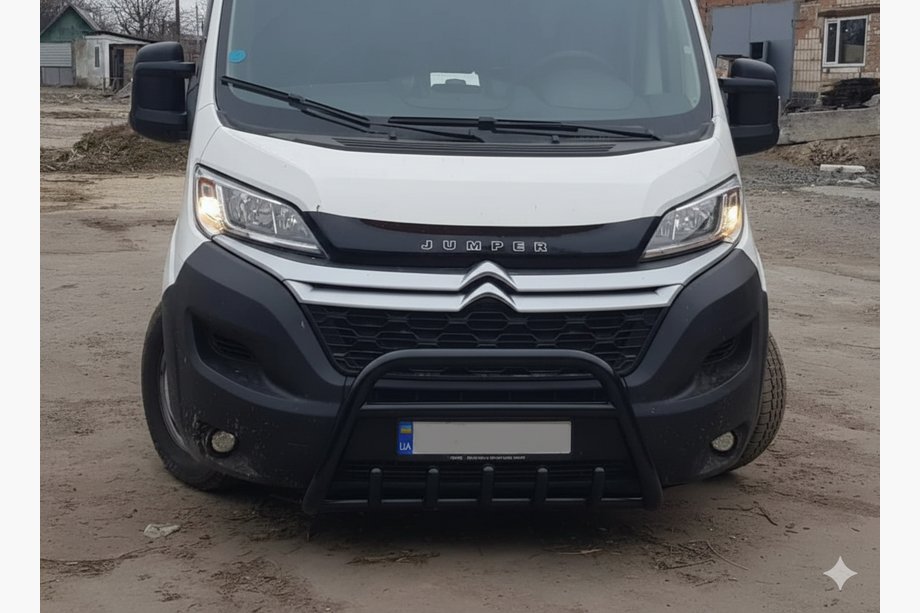 Opel Movano 2021– Priekšējais aizsargstienis WT003 Black (nerūsējošais tērauds) Image