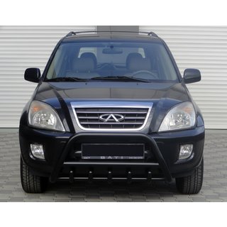 Bullbar WT003 Black (nerūsējošais tērauds) Chery Tiggo 1 2005–2016 foto 1