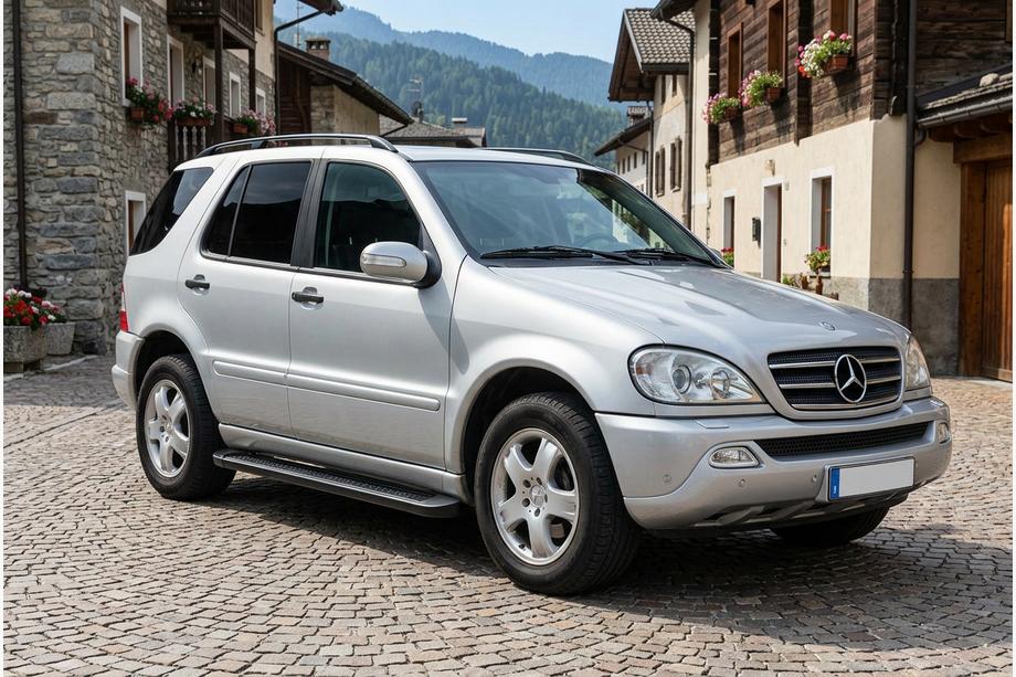 Mercedes ML W163 1997–2005 Sānu sliekšņi Allmond Black (2 gab., alumīnijs) Image