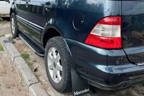 Mercedes ML W163 1997–2005 Sānu sliekšņi Duru (2 gab., alumīnijs) foto 1