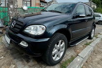 Mercedes ML W163 1997–2005 Sānu sliekšņi Duru (2 gab., alumīnijs) foto 2