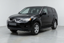 Mitsubishi Outlander 2006–2012 Sānu pakāpieni Bosphorus Black (2 gab., alumīnijs) foto 1