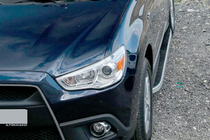 Mitsubishi Outlander 2006–2012 Sānu pakāpieni Tayga Grey (2 gab., alumīnijs) foto 10