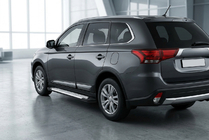 Mitsubishi Outlander 2012–2021 Sānu pakāpieni Allmond Grey (2 gab., alumīnija) foto 1