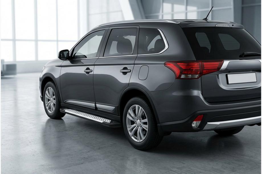 Mitsubishi Outlander 2012–2021 Sānu pakāpieni Allmond Grey (2 gab., alumīnija) Image