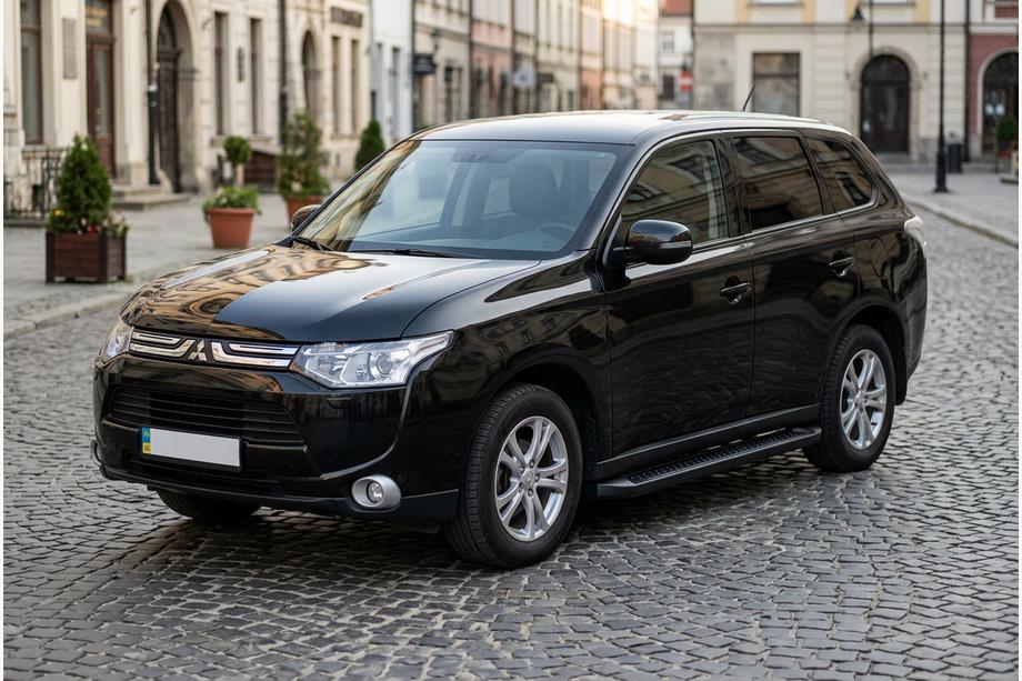 Mitsubishi Outlander 2012–2021 Sānu sliekšņi Allmond Black (2 gab., alumīnijs) Image