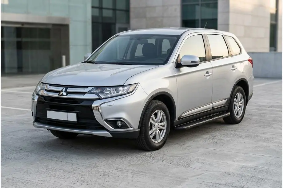 Mitsubishi Outlander 2012–2021 Sānu pakāpieni Bosphorus Black (2 gab., alumīnijs) Image