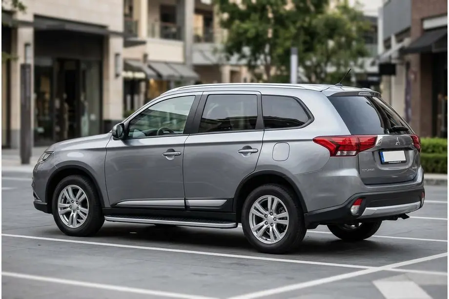 Mitsubishi Outlander 2012–2021 Sānu sliekšņi Tayga Grey (2 gab., alumīnijs) Image