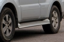 Mitsubishi Pajero Wagon IV 2006–2021 Sānu caurules (2 gab., nerūs. tērauds) foto 5