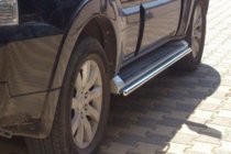 Mitsubishi Pajero Wagon IV 2006–2021 Sānu caurules (2 gab., nerūs. tērauds) foto 3