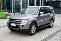Mitsubishi Pajero Wagon IV 2006–2021 Sānu sliekšņi Allmond Black (2 gab., alumīnijs) foto 1