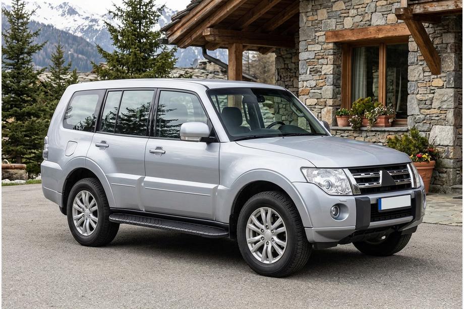 Mitsubishi Pajero Wagon IV 2006–2021 Sānu pakāpieni Bosphorus Black (2 gab., alumīnijs) Image