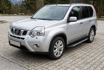Nissan X-trail T31 2007–2014 Sānu sliekšņi Duru (2 gab., alumīnijs) foto 1