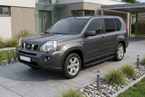 Nissan X-trail T31 2007–2014 Sānu sliekšņi RedLine Black (2 gab., alumīnijs) foto 1