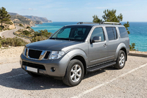 Nissan Pathfinder R51 2005–2014 Sānu pakāpieni Bosphorus Black (2 gab., alumīnijs) foto 1