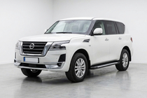 Nissan Patrol Y62 2010–2024 Sānu sliekšņi Line (2 gab., alumīnijs) foto 1