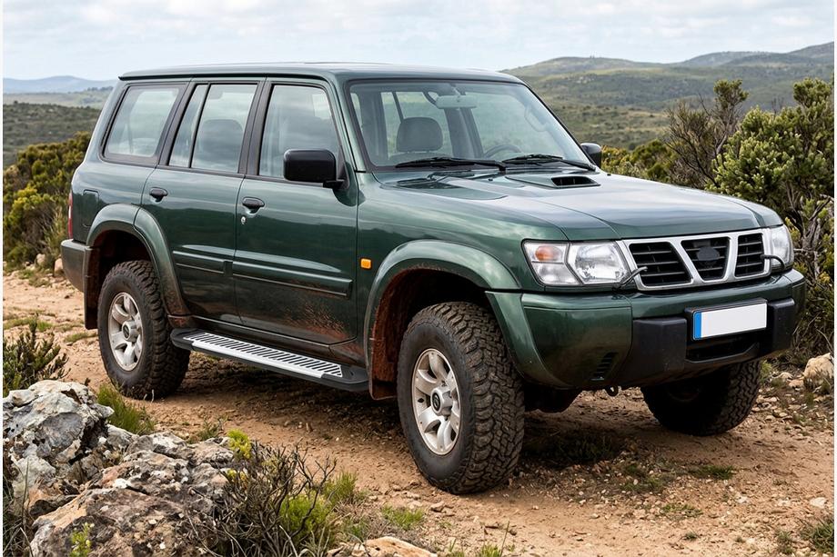 Nissan Patrol Y61 1997–2011 Sānu sliekšņi Line (2 gab., alumīnijs) Image