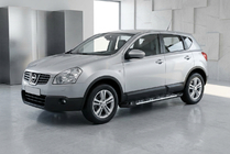 Nissan Qashqai 2007–2010 Sānu sliekšņi Sunrise (2 gab., alumīnijs) foto 1