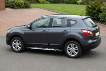 Nissan Qashqai 2010–2014 Sānu sliekšņi Sunrise (2 gab., alumīnijs) Īsā riteņu bāze foto 1