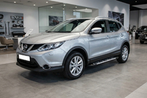 Nissan Qashqai 2014–2021 Sānu sliekšņi Sunrise (2 gab., alumīnijs) foto 1