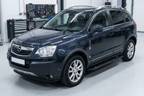 Opel Antara 2006–2017 Sānu sliekšņi RedLine Black (2 gab., alumīnijs) foto 1