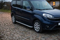 Opel Combo 2012–2018 Sānu pakāpieni Tayga Grey (2 gab., alumīnijs) foto 1