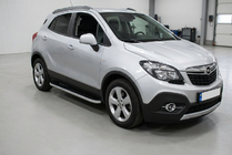 Opel Mokka 2012–2021 Sānu pakāpieni Tayga Grey (2 gab., alumīnijs) foto 1
