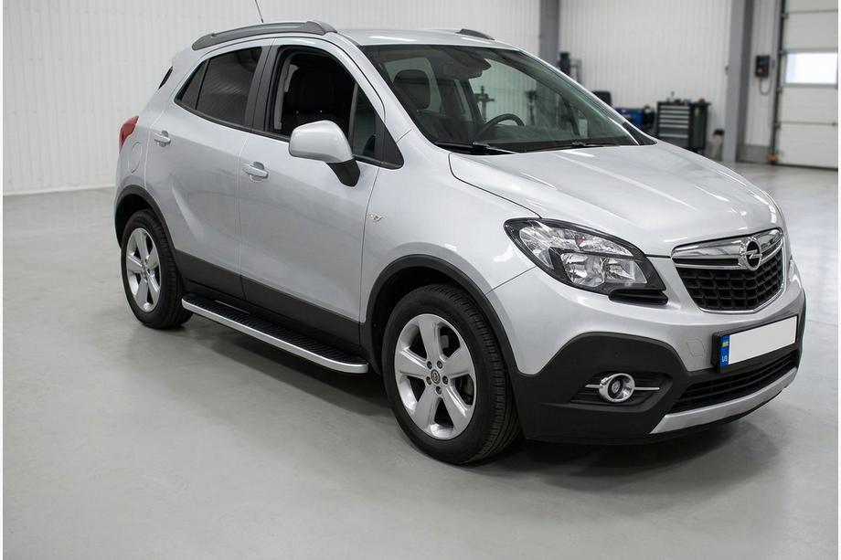 Opel Mokka 2012–2021 Sānu pakāpieni Tayga Grey (2 gab., alumīnijs) Image