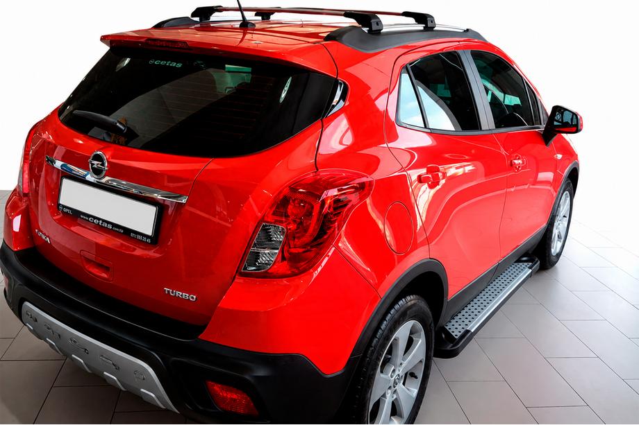 Opel Mokka 2012–2021 Sānu pakāpieni Allmond Grey (2 gab., alumīnijs) Image