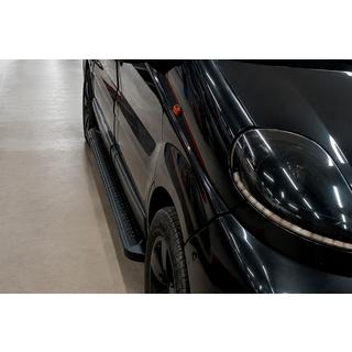 Sānu sliekšņi Allmond Black (2 gab., alumīnijs) foto 2