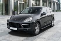 Porsche Cayenne 2010–2017 Sānu sliekšņi Allmond Black (2 gab., alumīnijs) foto 1