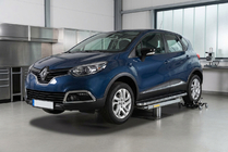 Renault Captur 2013–2019 Sānu pakāpieni Maydos V1 (2 gab., alumīnijs ↗ nerūsējošais tērauds) foto 1