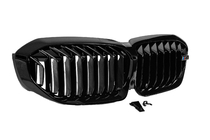 BMW 3. sērija G20/G21 2018– Nieru restes M-Look V1 (2018-2022, melns spīdīgs) foto 4
