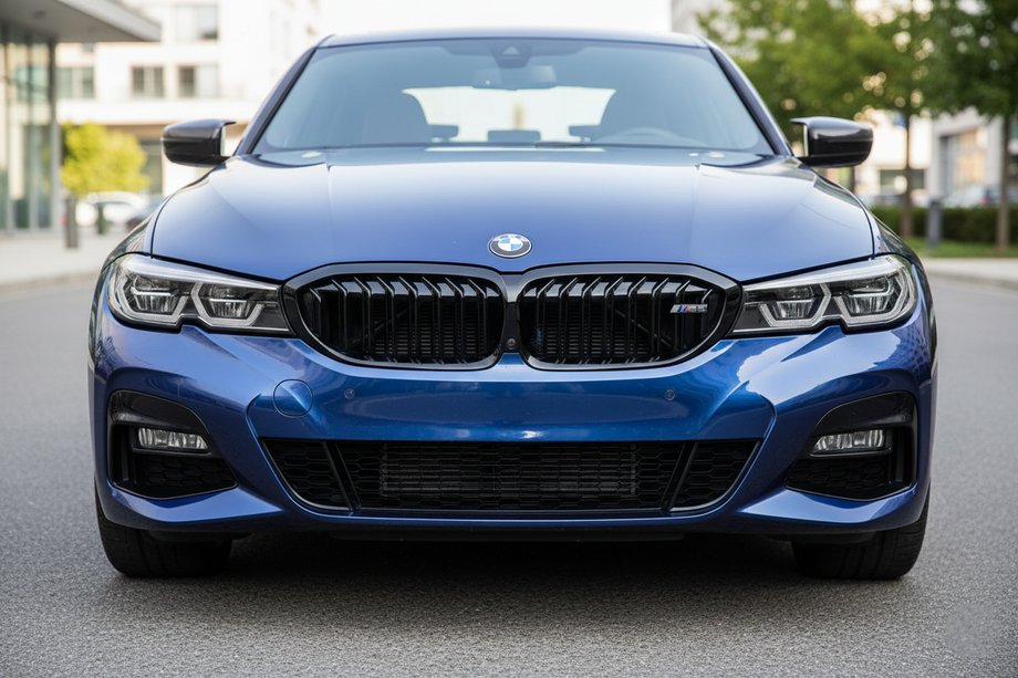 BMW 3. sērija G20/G21 2018– Nieru restes M-Look V1 (2018-2022, melns spīdīgs) Image