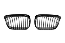 BMW 5. sērija E39 1996–2003 1-Bar nieru reste (2000-2003, melns spīdīgs) foto 5