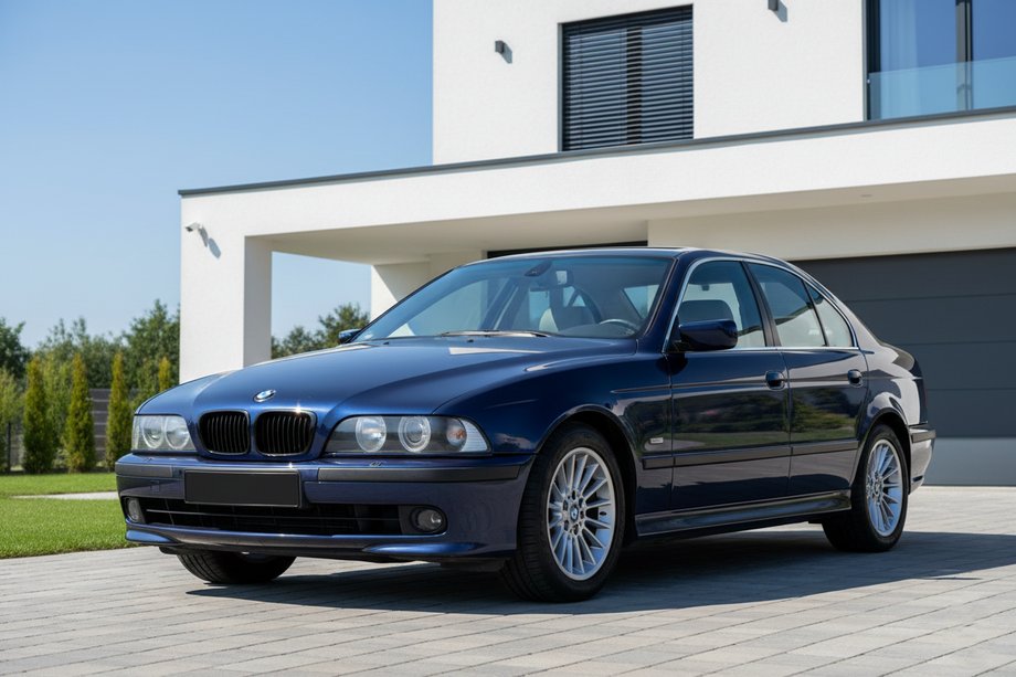 BMW 5. sērija E39 1996–2003 1-Bar nieru reste (2000-2003, melns spīdīgs) Image