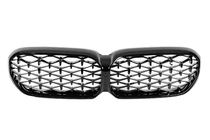 BMW 5. sērija G30/G31 2017–2023 Nieru restes Diamond Black (2021-2023) foto 3