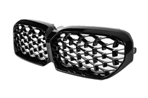 BMW 5. sērija G30/G31 2017–2023 Nieru restes Diamond Black (2021-2023) foto 2