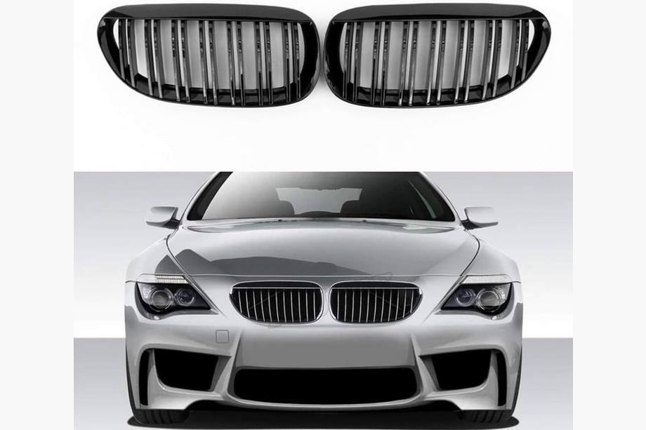 BMW 6. sērija E63/E64 2003–2010 Nieres restes M-Look (spīdīgi melnas) Image