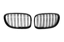 BMW 7. sērija F01/F02 2008–2015 Nieres restes M-Look (spīdīgi melnas) foto 2