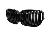 BMW 7. sērija F01/F02 2008–2015 Nieres restes M-Look (spīdīgi melnas) foto 3